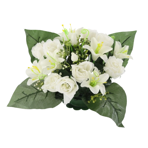 Realističen videz vrtnic in lilij