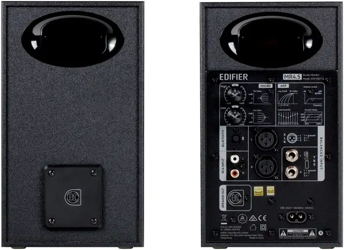 Neutral studio sound with bi-amp amplification