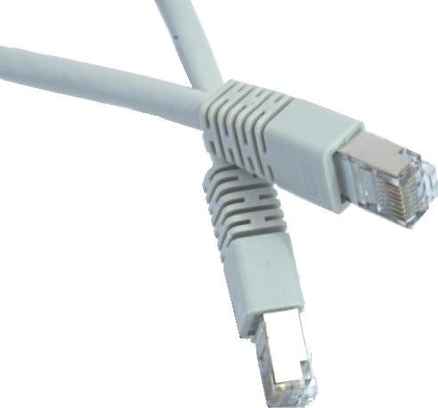 Patch kabel FTP kat. 6 s os 10m siva