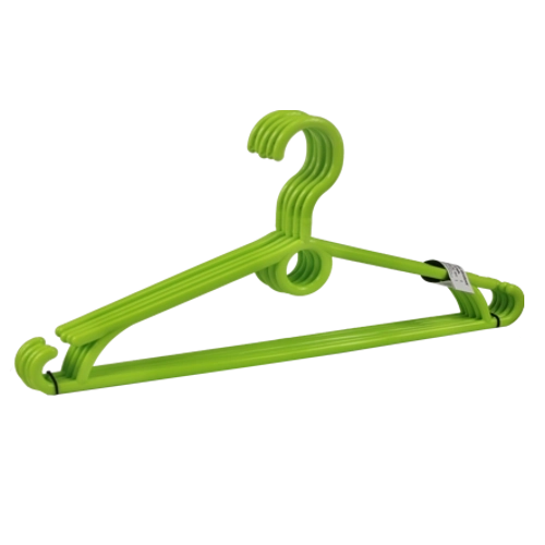 Komplet 5 vrtljivih plastičnih obešalnikov