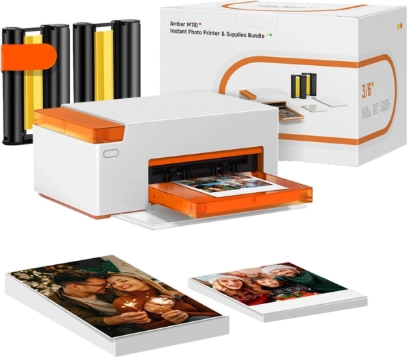 Liene Amber M110 prenosni fototiskalnik 10 × 15 cm s kompletom papirja