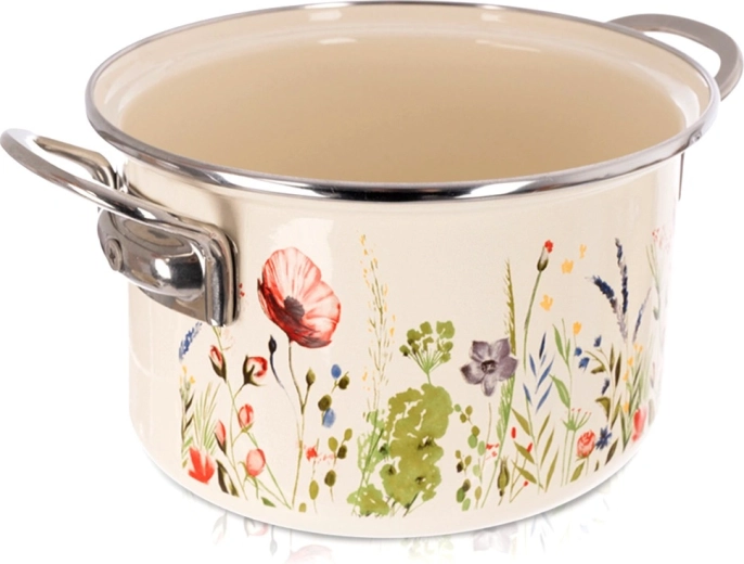 Emajliran lonec krem Maki 22 cm, 4 l