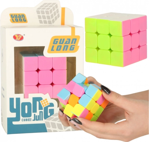 Logična kocka 3x3 neon 5,5 cm