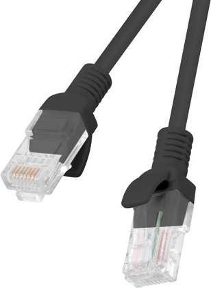 Patchcord kat. 6 0,25 m UTP črn
