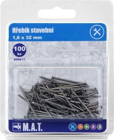 Gradbeni žeblji 32 × 1,6 mm, 100 kos