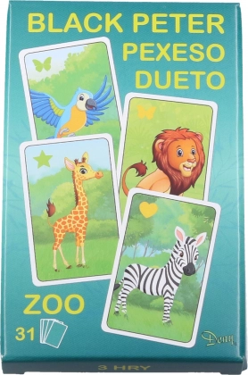 Karte Črni Peter Zoo – klasična družinska igra