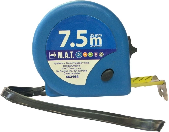 Svinčeni meter 7,5 m × 25 mm ASSISTENT