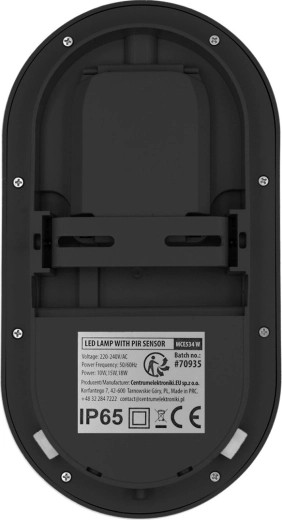 Suitable for outdoors – IP65 protection
