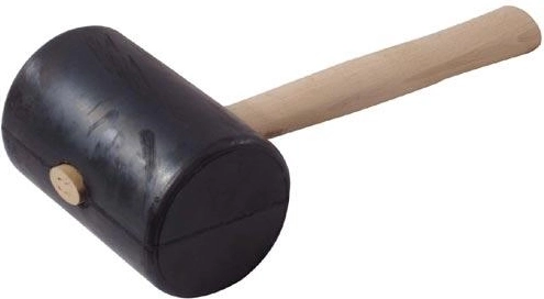 Gumijasto kladivo 90 mm z lesenim ročajem – češka izdelava