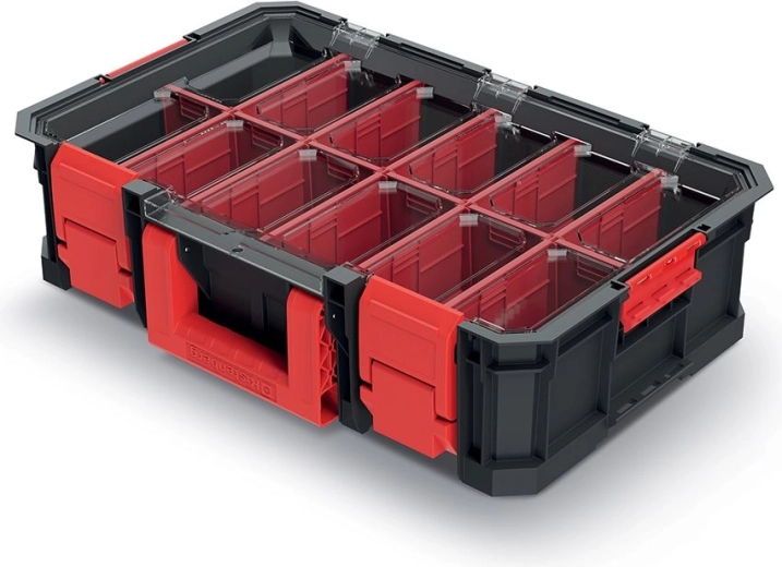 Modularni transportni zaboj 517 × 331 × 134 mm, črn