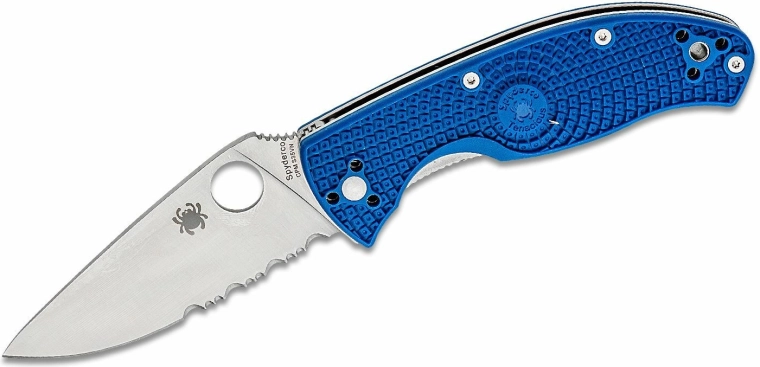 Spyderco Tenacious Lightweight Blue žepni nož 8,6 cm, satin, modra, FRN
