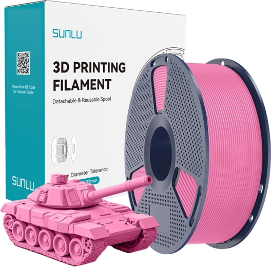 Sunlu PLA+ visokohitrostni filament rožnat