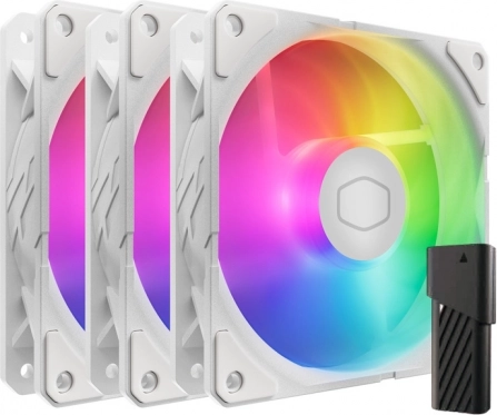 Ventilatorji Cooler Master SickleFlow Edge 120 ARGB White – komplet 3 kosov