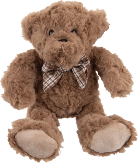 Plush Teddy Bear with Bow 20 cm – Brown