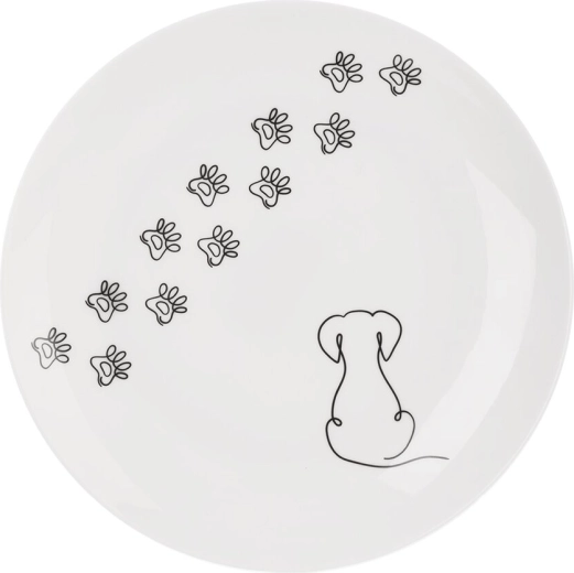 Porcelanast desertni krožnik Kuža 20,7 cm