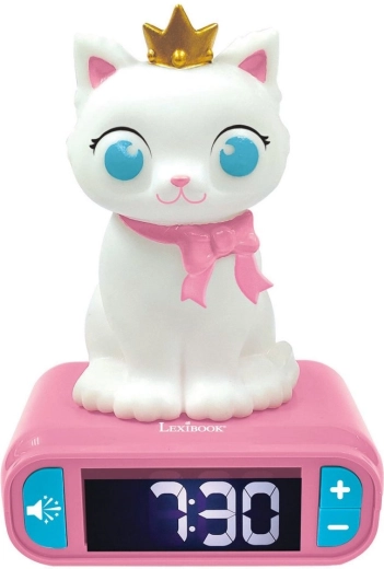 Otroška budilka z nočno 3D svetlobo Mucka LEXIBOOK