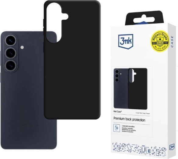Mat etui 3mk Matt Case za Samsung Galaxy S26, črno