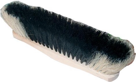 Metla za držalo 28 cm, lesen nebarvan, mešanica ščetin in PET, brez navoja