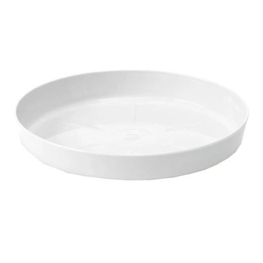 Plastično podstavljanje za cvetlični lonec 28 cm belo LAMELA
