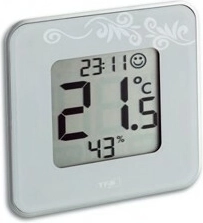 Digitalni termometer z merilnikom vlage TFA STYLE, bel