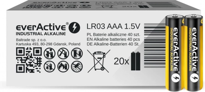 Alkalna baterija EVERACTIVE industrijska AA (LR6) – 1 kos