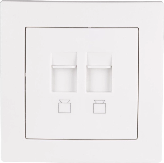 RETLUX AMY LAN + LAN Internet Socket with Frame