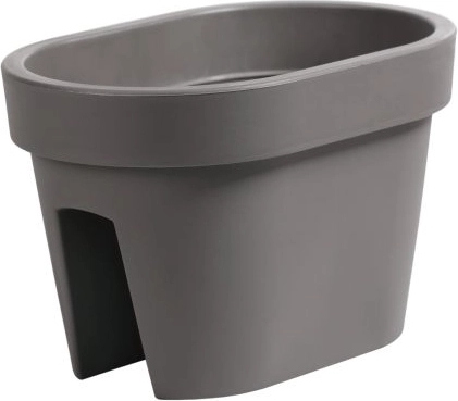 Viseči lonec za ograjo Lofly Railing siva kamnina 12,3 l