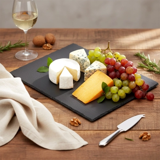 Naravni skrilavec v elegantni črni