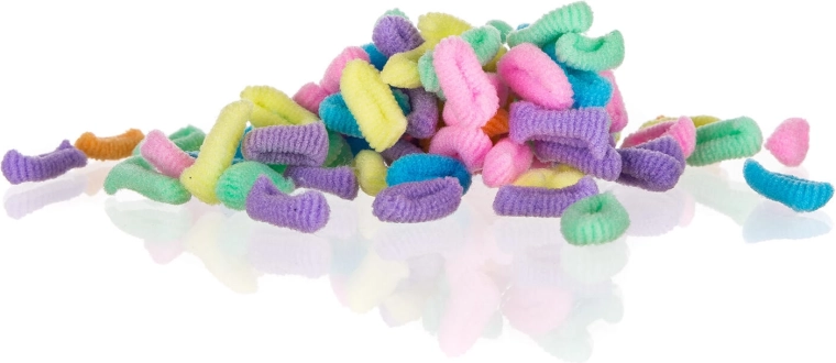 Elastike za lase, mešane barve, 100 kos