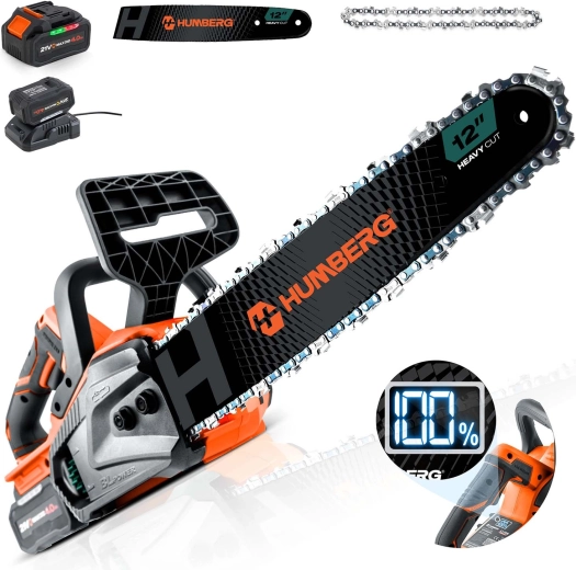 Akumulatorska verižna žaga 12" HUMBREG HM-436 brezkrtačna 4 Ah