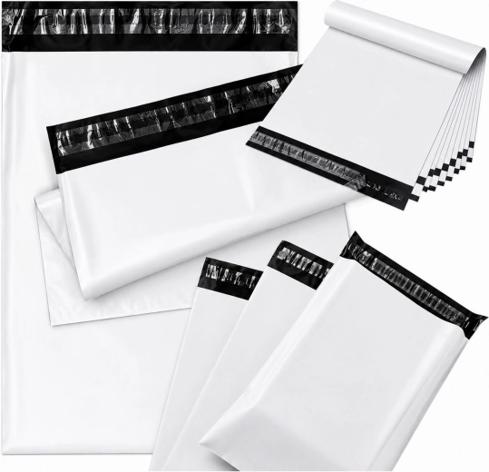 Bele kurirske plastične ovojnice 600 × 800 mm – 50 kosov