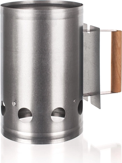 Cinkana prižigalna cev za oglje 16,5 × 28 cm