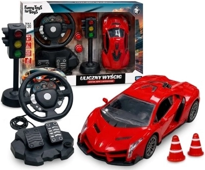 R/C avtomobil z volanom in pedali