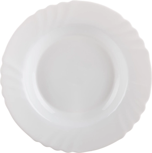 Globok steklen krožnik EBRO 23,5 cm bel