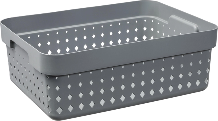 Organizacijska košara Seoul srednja, siva, 35,7 × 26,8 × 13,1 cm