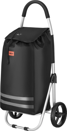 Zložljiv nakupovalni voziček 45 l NILS črn