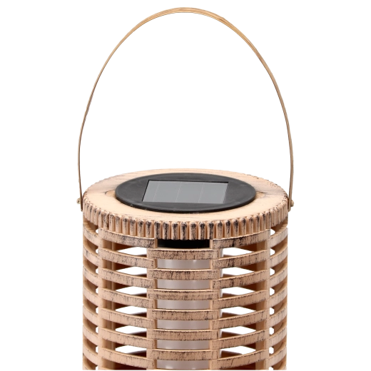 Sončna vrtna laterna Antique 35,5 cm, toplo bela