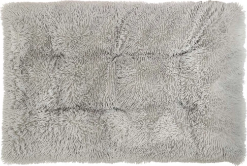 Plišasti ležišček za pse in mačke, svetlo siv 115 × 80 cm