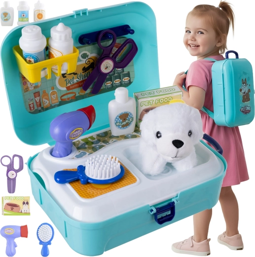Iso Trade kids’ dog beauty salon in a backpack