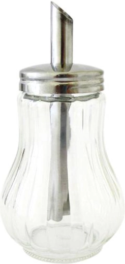Steklena posodica za sladkor z nerjavnim dozirnim pokrovčkom 200 ml
