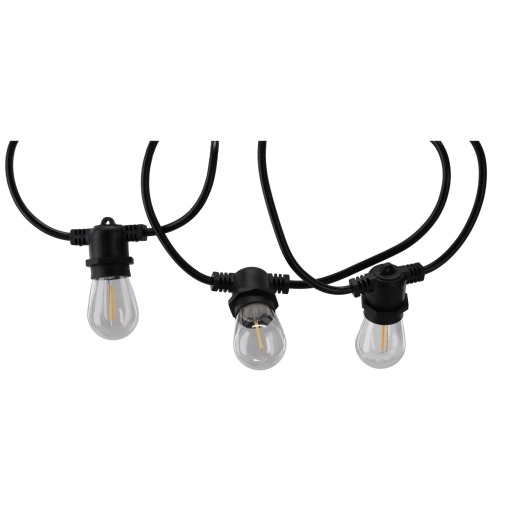Vrtna svetlobna girlanda FILAME 10x LED E27, toplo bela, 10 m, IP44, 230 V