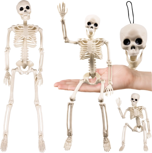 Hanging Halloween skeleton RUHHY 40 cm - 1 pc