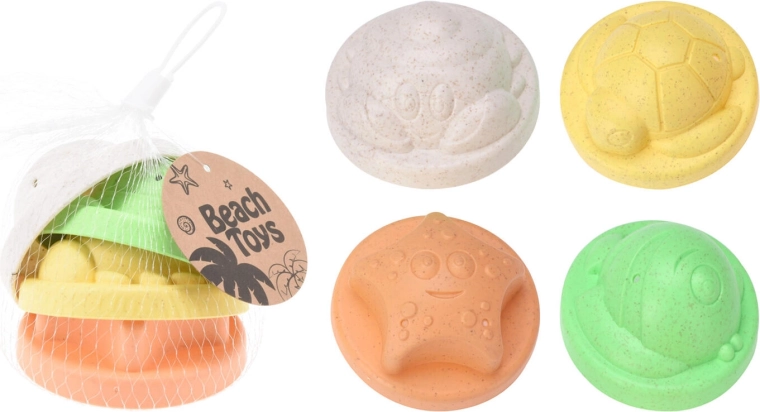 Modelčki za pesek Morske živali – set 4 kos