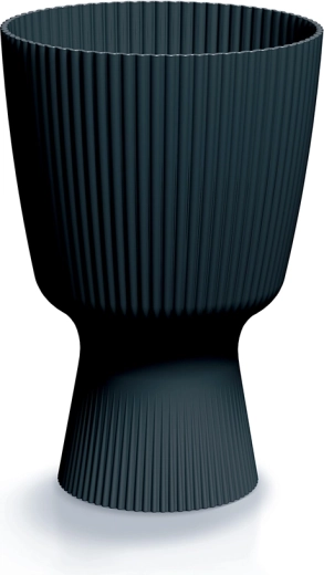 Cvetlični lonec Milly Round antracitni 18,8 cm