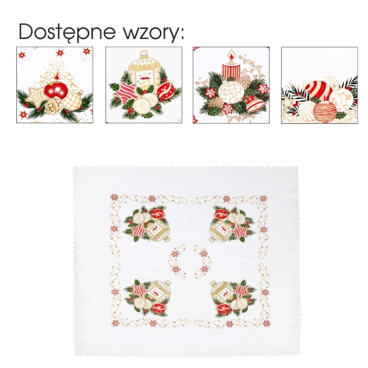 Božični dekorativni prt 80 × 80 cm