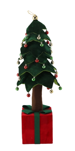 Christmas decoration green tree with LED lighting 90 cm