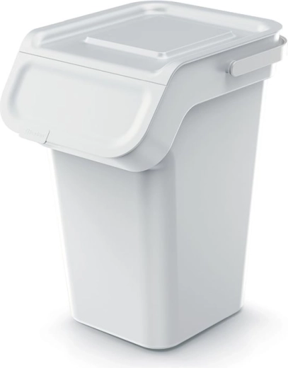 Koš za odpad z aktivnim oglenim filtrom 25 l, pepelnato siv