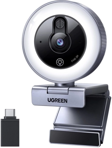 Spletna kamera Ugreen CM910 2K z LED osvetlitvijo in mikrofonom