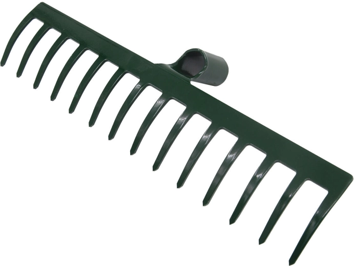 Jeklena grablje PROFI, 14 zob, 39,5 cm, brez držala