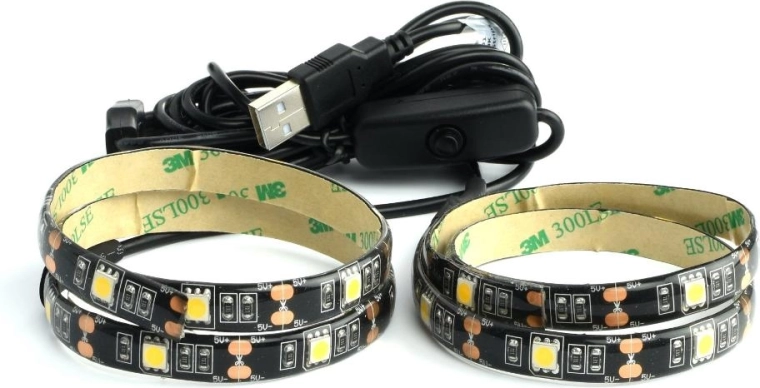 Retlux USB LED Strip for TV and Monitor, Cool White